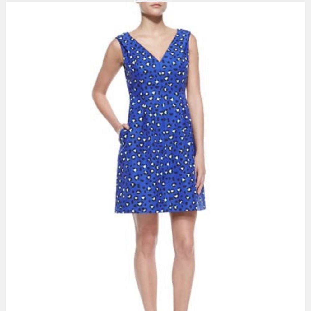 Kate Spade Dawson cheetah dress - silk and cotton blend